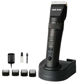 

Professional Ceramic Titanium Blade Hair Clipper for Men Baby Hair Trimmer Cutting Shaving Machine for Barber Salon Black