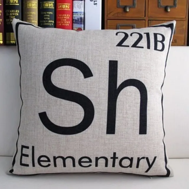 Декоративный чехол для подушки с изображением Шерлока Холмса детектива, черный чехол для подушки с принтом букв, домашний декор, льняная хлопковая наволочка для подушки - Цвет: A2