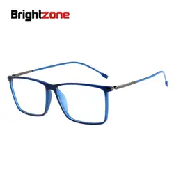 Brightzone TR90 очками Для мужчин площадь Ясно компьютер Близорукость оптических рецепту очки высокое качество Óculos Gafas