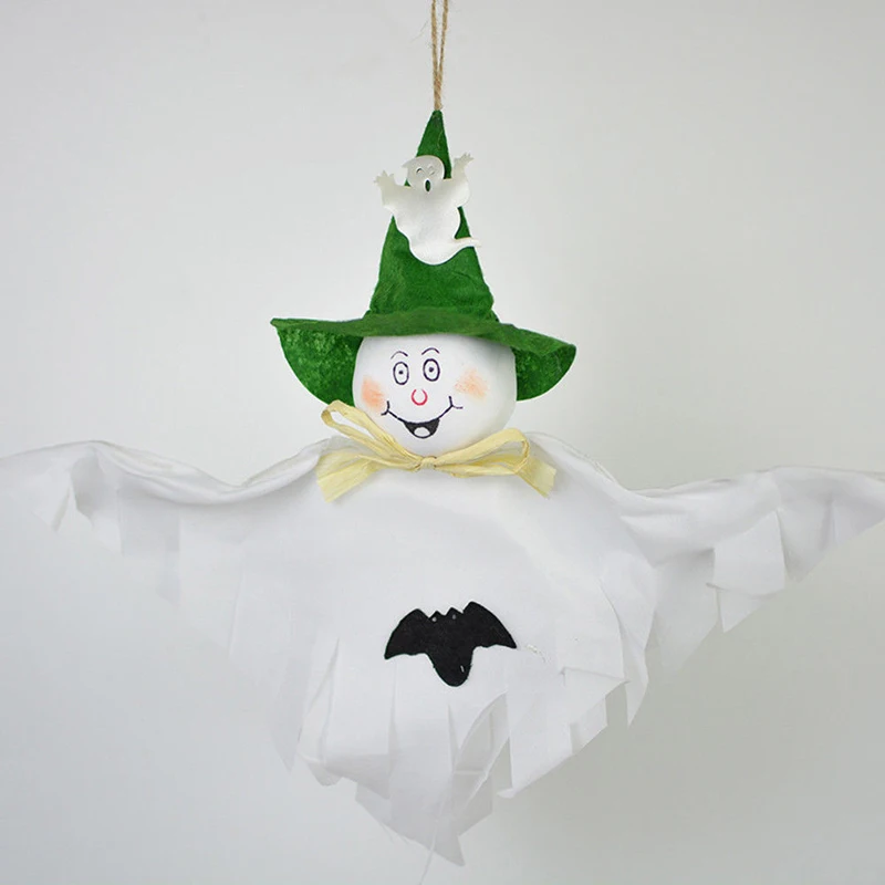 1x Halloween Scary Props Garland Pumpkin Spider Hanging Ghost Paper Party Decor 3 Colors