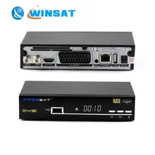 Full hd satellite receiver with biss key powervu dvb-s2 satellite tv receiver Freesat V8 super set top box with youtube youporn