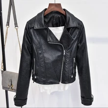 Китай импортные женские кожаные куртки Whoelsale женские заклепки зимние мотоциклетные кожаные пальто Верхняя одежда Прямая дешево C415