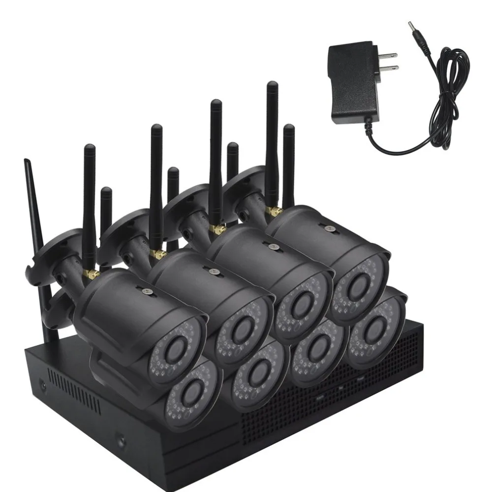 

8CH Wireless WiFi Home Security Camera System H.265 Surveillance CCTV Kit IR Outdoor Automatic HD Camera Real-time Recording