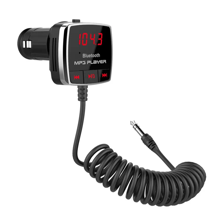 Dependable Fashion Car Wireless Bluetooth FM Transmitter A2DP Audio