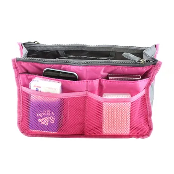 

High Quality Waterproof Nylon Storage Bags Multifunctional Tools Storage Cosmetic Makeup Bags Travel Organizers Insert Handbags
