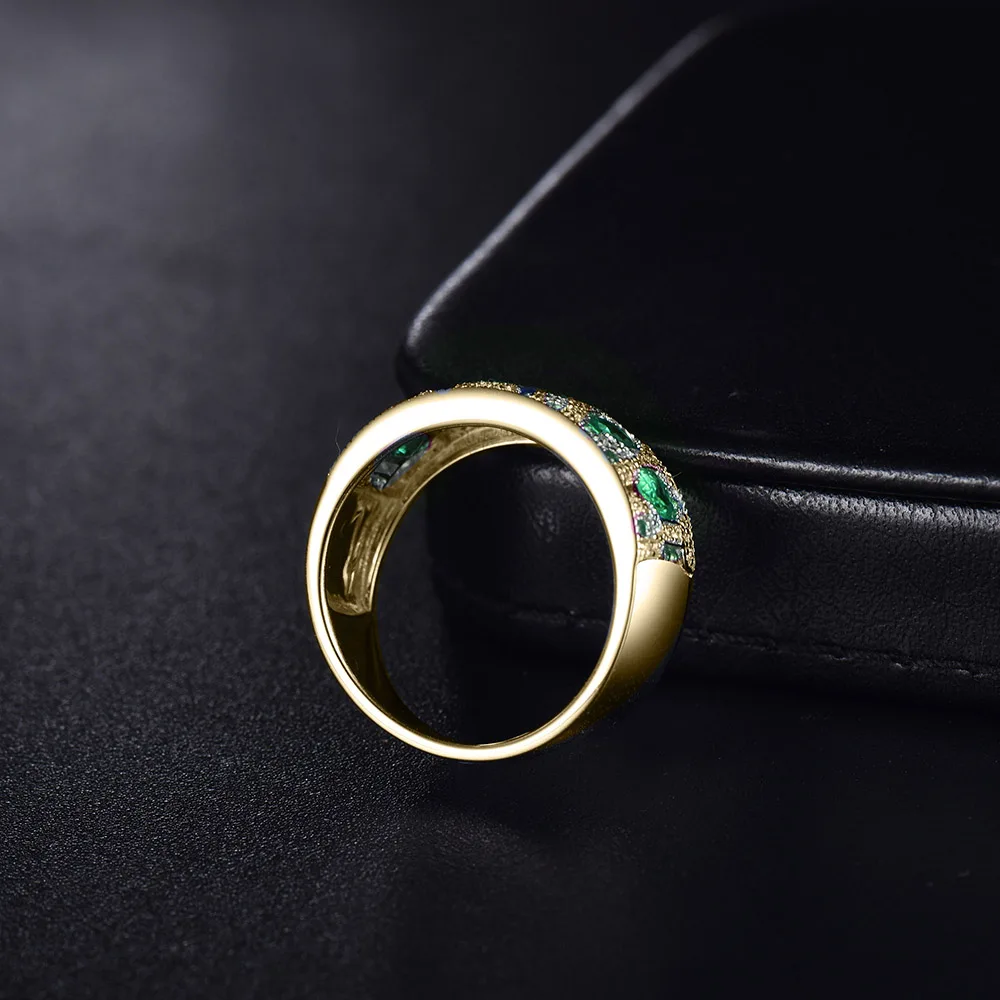 Обручальные кольца с натуральным овальным сапфиром, изумрудом, драгоценным камнем, для женщин, 18 К, цельное белое золото, бриллиант, обручальное кольцо, штабелируемое кольцо