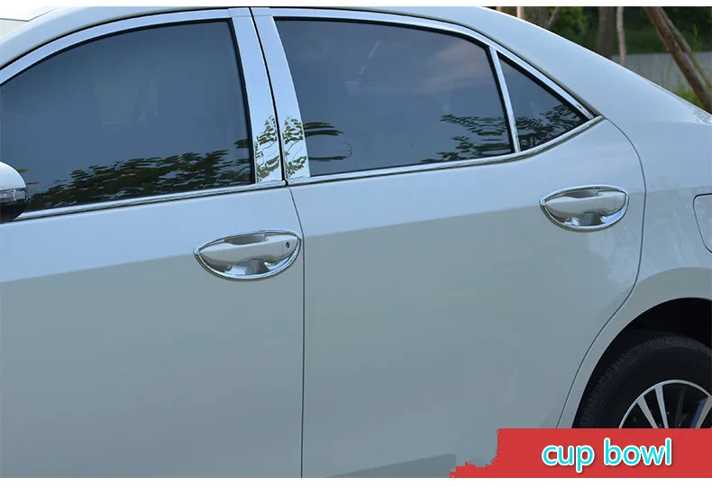 FUNDUOO для Toyota Corolla Altis 2014 2015 2016 2017 2018 хромированная крышка ручки двери чаша обшивка