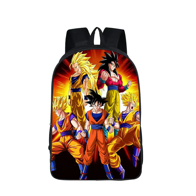 Аниме Dragon Ball рюкзак для мальчиков и девочек школьные сумки Супер Saiyan Sun рюкзак с Гоку для подростков детские повседневные сумки подарочные рюкзаки - Цвет: 16QLZ20