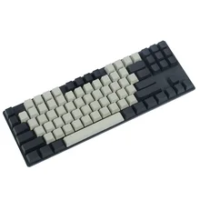 YMDK 104 87 61 черный светильник серый PBT OEM профиль Keycap для 104 TKL 60% MX переключатели Механическая игровая клавиатура