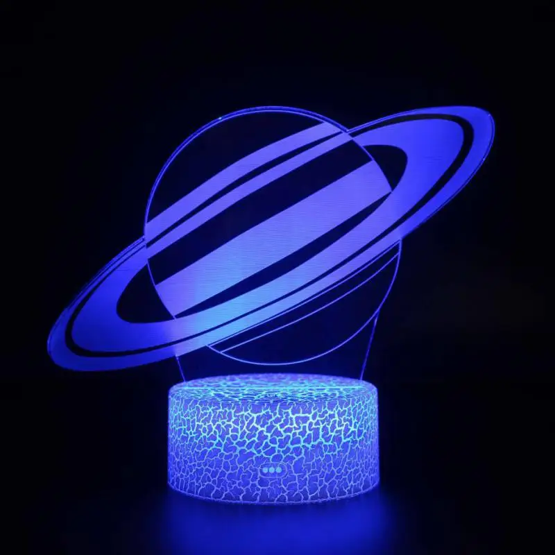 Земные гаджеты Electronicos Led 3d детская лампа Luminaria ночник 7 цветов Изменение Usb Led 3d светильники - Испускаемый цвет: 7 color change