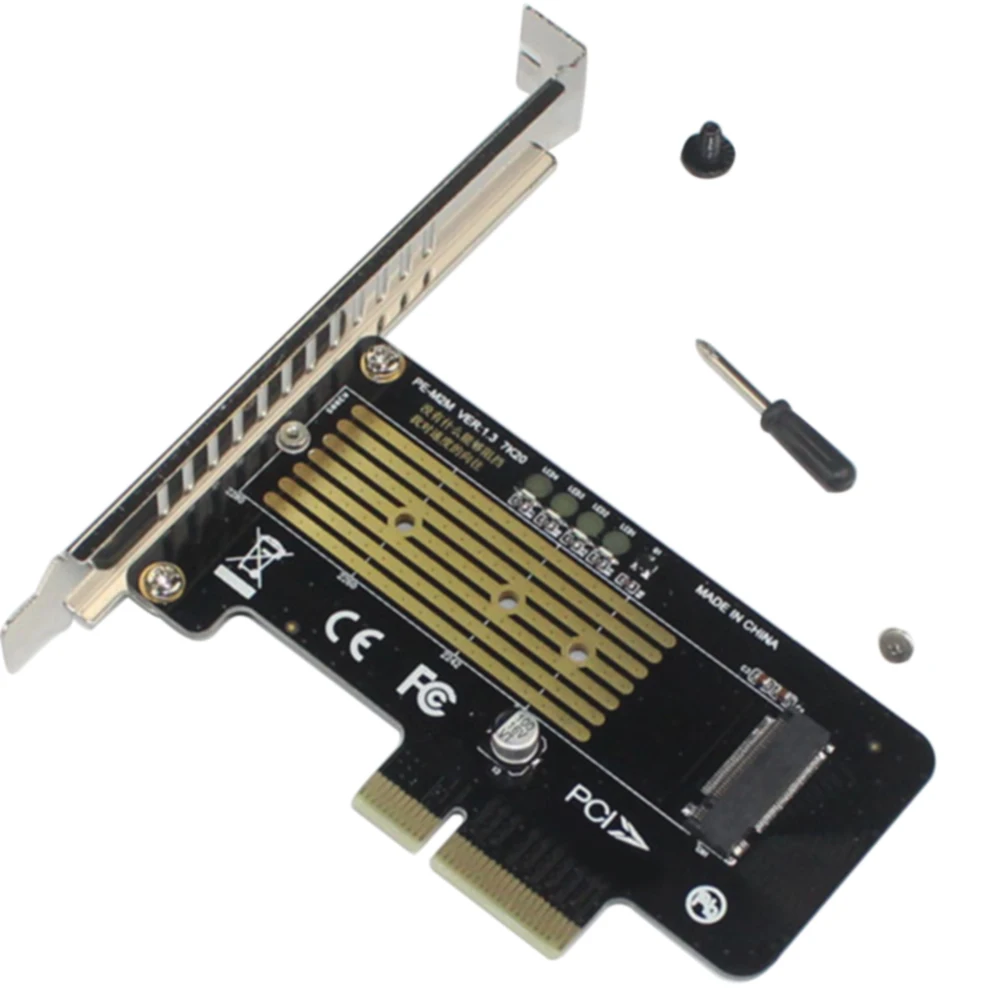 SSD к PCI-E 4X высокоскоростной стабильный адаптер подключения компьютерных аксессуаров M2 MKey NVME конвертер карты Простая установка передачи