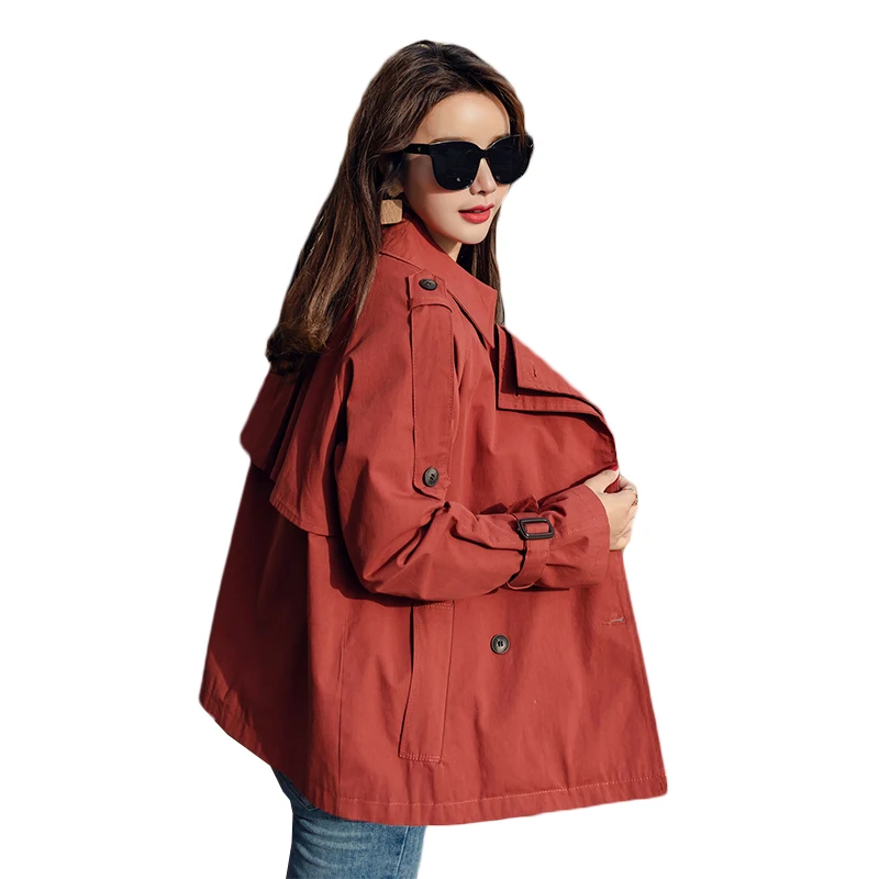 Women Trench Coat Spring 2021 Korean Autumn New Loose Trench Coats