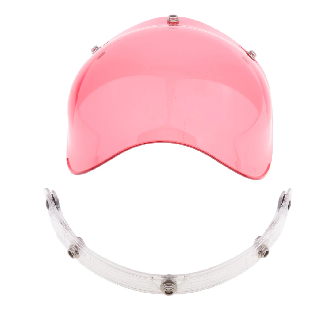 Универсальный пузырь 3-Snap мотоциклетный шлем козырек кожаный чехол из искусственной кожи(защитный лицевой щиток объектив простые мотоциклетные Ветер щит козырек