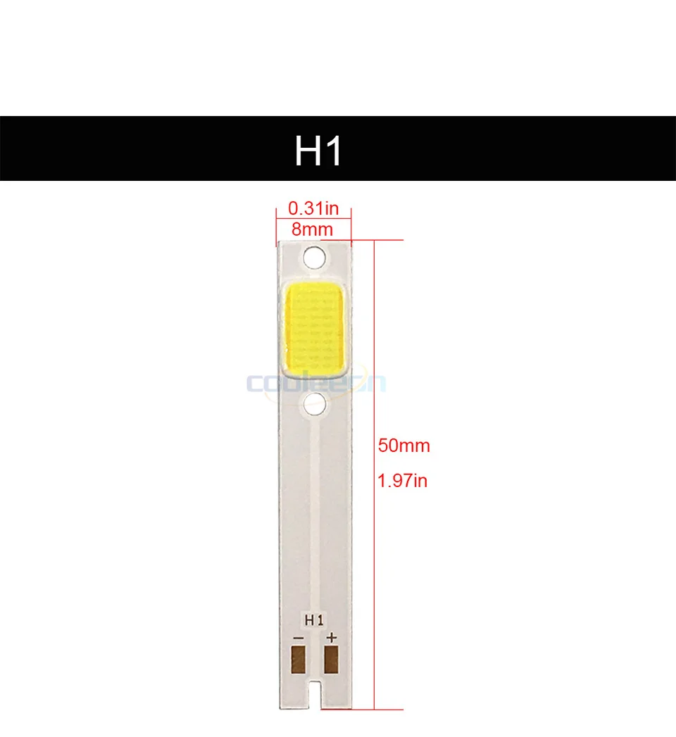 C6 Car Headlight Bulbs COB LED Chip On Board Light Source H1 H4 H7 H11 9004 9005 9006 9007 9012 880 Headlamp COB Lamp (2)