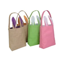 Mordoa2018 Easter Decorations For Home Bunny Ear Gift Bags Funny Cute Easter Rabbit Birthday Party Supplies Jewelry Bags Gift