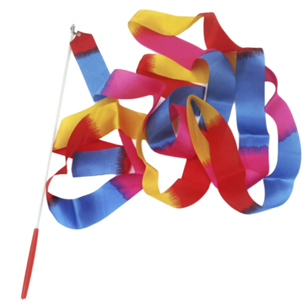 4M Colorful Dance Ribbon Gym Ribbons Rhythmic Art Gymnastic Ballet