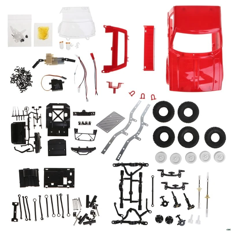 WPL C14 1:16 2CH 4WD 2,4G внедорожный грузовик электрический RC Trucks15km/H Топ скоростной комплект Детские Мини гоночные машинки игрушки - Цвет: Красный