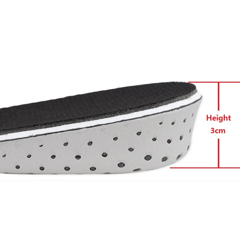 MF08 увеличивающая рост стелька из пены с эффектом памяти увеличивающая длину стельки увеличивающая рост на пятке Подушка увеличивающая рост стелька для обуви - Цвет: height 3 cm