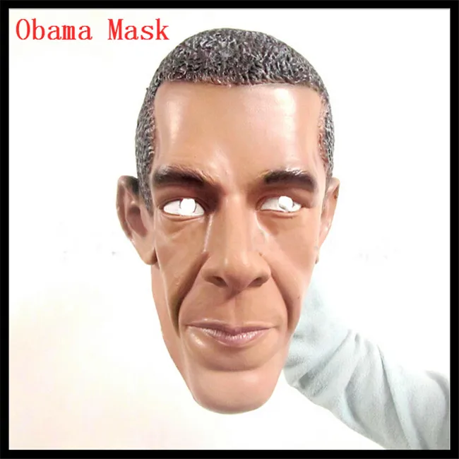 Free shipping USA President Obama Halloween Party Cosplay Man Mask Prop