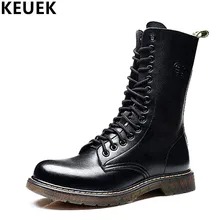 Big size Vintage Men Mid-Calf Army boots Lace-Up Genuine leather Motorcycle boots Non-slip Wear-resistant Outdoor work boots 3A Big size Vintage Men Mid-Calf Army boots Lace-Up Genuine leather Motorcycle boots Non-slip Wear-resistant Outdoor work boots 3A