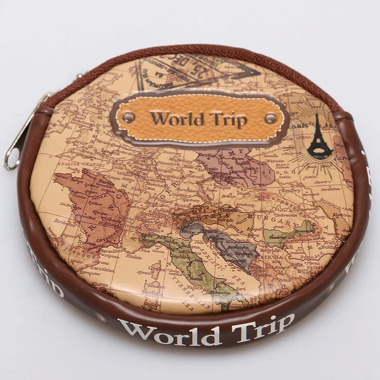 2016 World Map Zero font b Wallet b font PU Hand Bag Purse for conis and