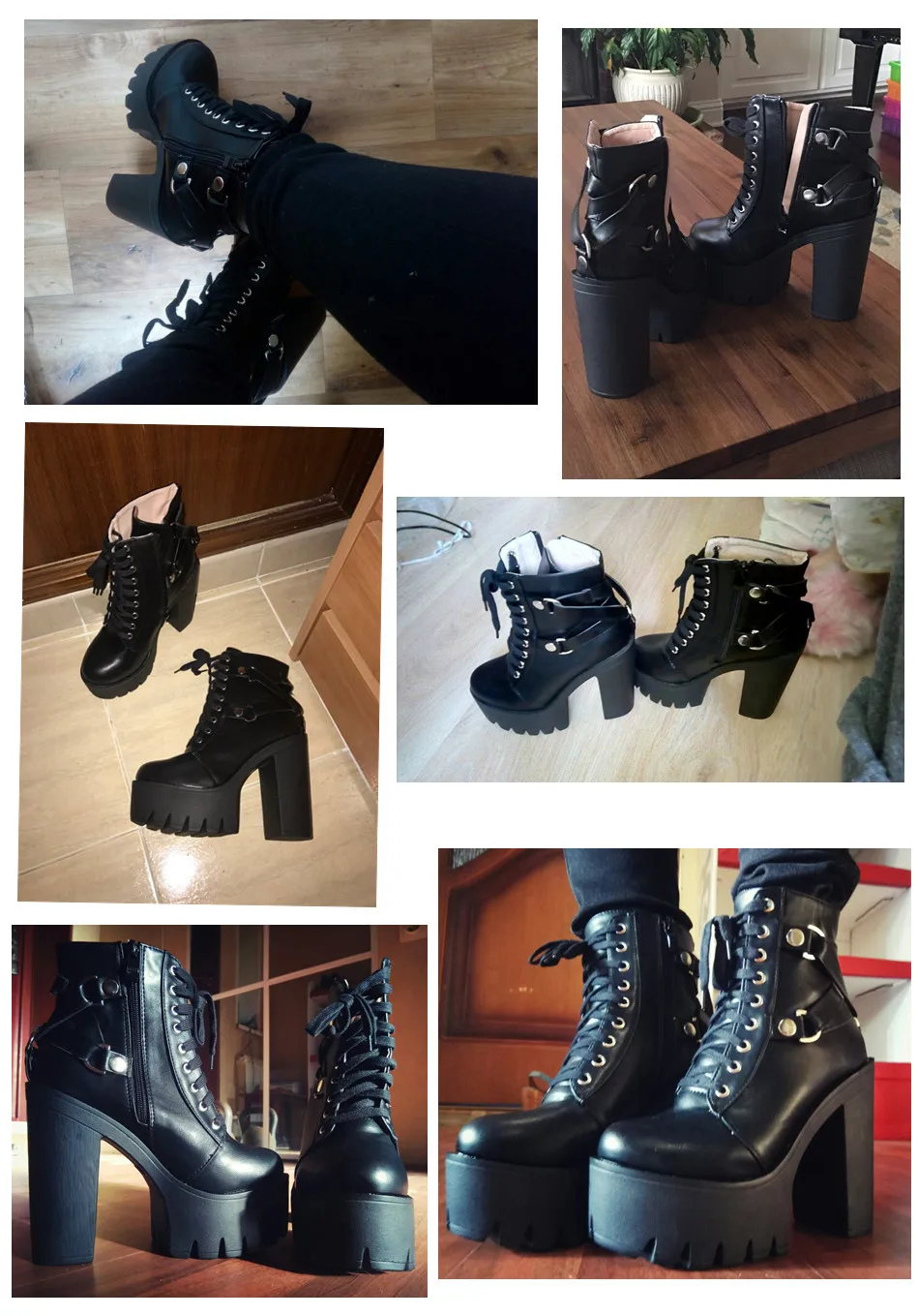 Women's Fabulous Lace-Up Party Ankle Boots-Model