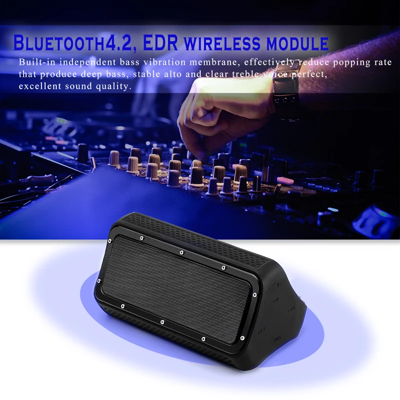 Высокая мощность Bluetooth динамик профессиональные колонки портативные мощные