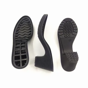 

Rubber soles Women's belt with non-slip wear-resistant high wedge heel accessories Leather shoes low boots outsole
