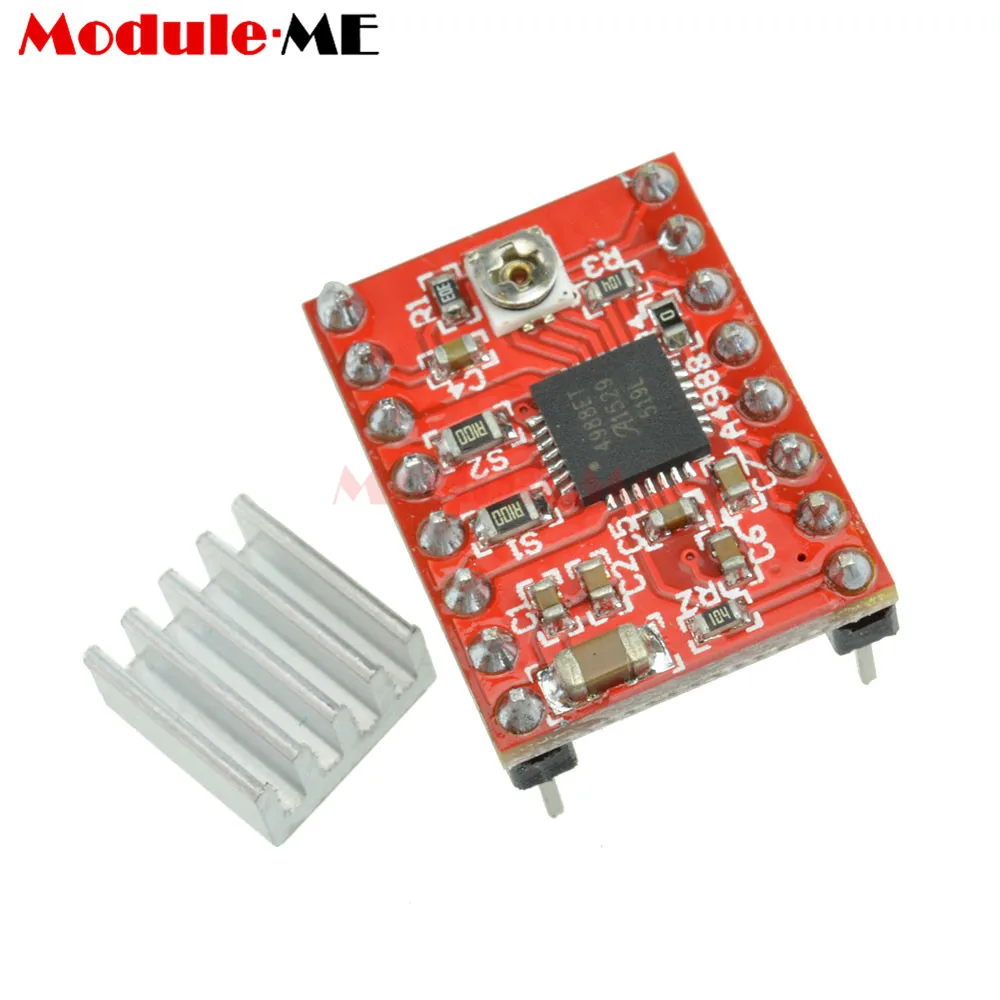 

diymore A4988 Stepper Motor Driver Module with Heat Sink for Arduino 3D Printer Reprap CNC Machine or Robotics