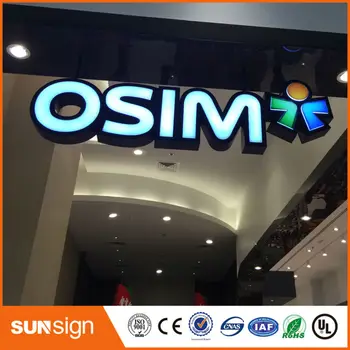 

DIY coffee store advertising chrome stainless steel LED letter sign
