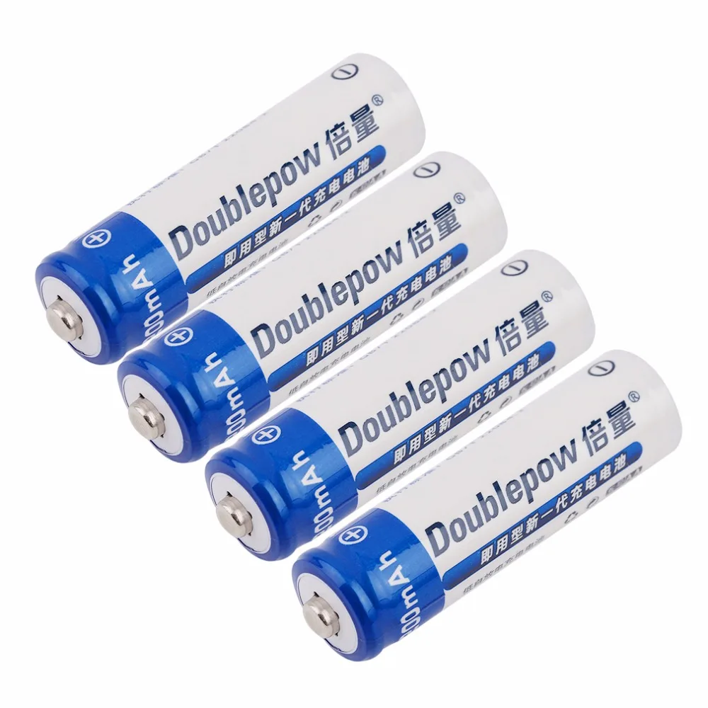 Doublepow AA Rechargeable Battery 1.2V 1200mAh NI MH AA Rechargeable