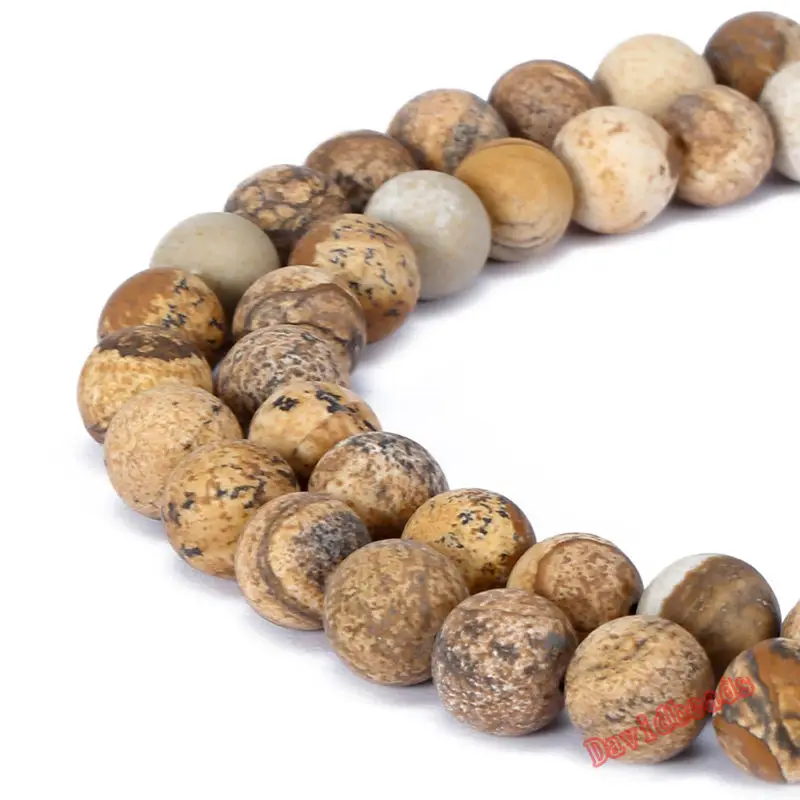 4-12mm-natural-stone-beads-Round-Gorgeous-Matte-Picture-Jasper-loose-Beads-For-DIY-Jewelry-making