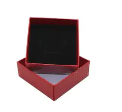 Бесплатная доставка красные, черные белые Подарочная коробка для браслета Цепочки и ожерелья Кольца Jewelry Box кейс для хранения Коробки для