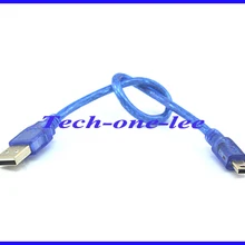10 шт./лот синий USB к Mini 5 P расширение USB-A M Mini USB M разъем 5pin Кабель-адаптер