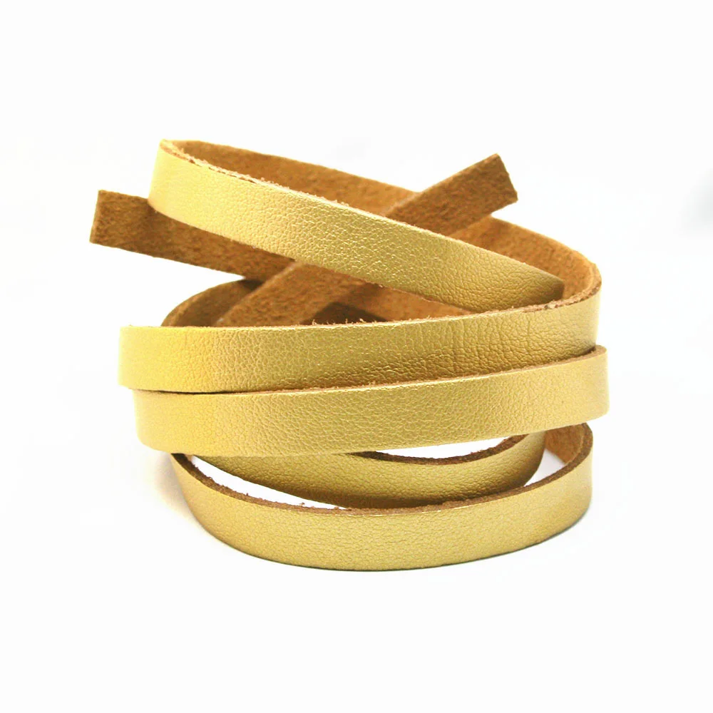 

Gold 1M 8mm Flat Faux Suede Korean Velvet Leather Cord string Rope Thread Jewelry Findings FXU004-02GD