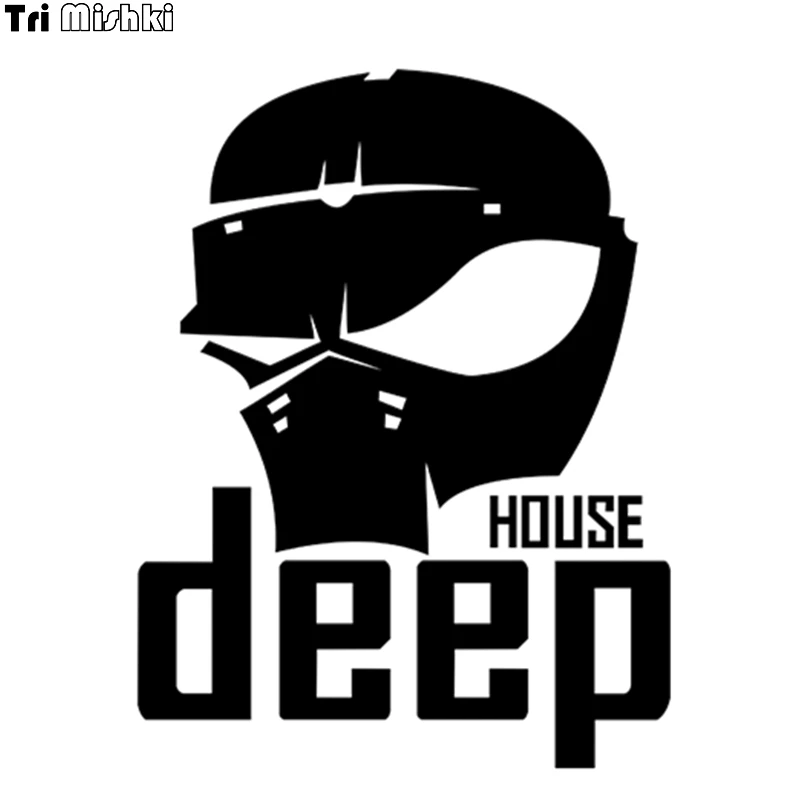 Tri Mishki HZX108 19.7*15см 1 5шт наклейки на авто Черепа house deep стикеры автомобиль наклейка