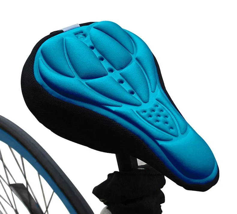 New Arrival Soft 3D Silicone Gel Cycling MTB Bicycle Saddle Road Mountain Bike Racing Saddle Seat Cover Cushion Ass Protector (1)