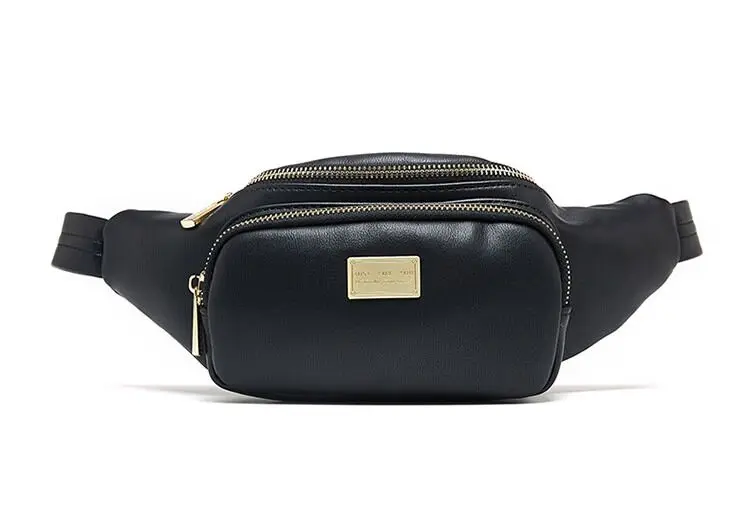 Vento Marea Фирменная новинка Женская Большая вместительная черная поясная сумка модные кожаные многофункциональные нагрудные сумки для путешествий