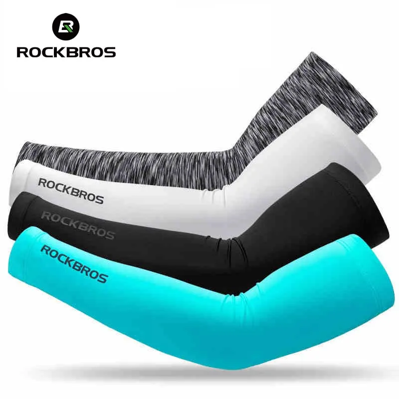 

Rockbros Cycling Arm Sleeve UPF40+ Breathable Sports Arm Warmers Running Basketball Baseball Golf Arm Sleeves Manguito Ciclismo