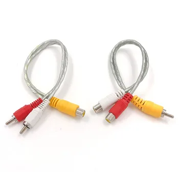 

New RCA Phono Y Splitter Lead Adapter Cable 1 Male To 2 Female Connector Car Audio 1M2F 1F2M Male to Female 1 pair