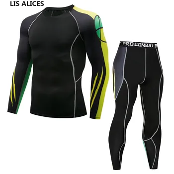 

2019 men's thermal underwear male apparel sets autumn winter warm clothe riding suit quick drying thermo underwear men clothing