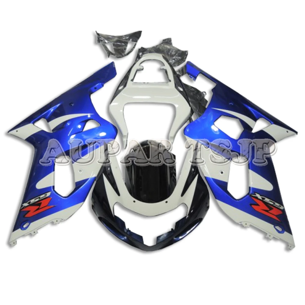 Мотоцикл Белый Синий Черный обтекатель для Suzuki GSXR600 2000 2001 2002 GSXR750 00-03 ABS Литье под