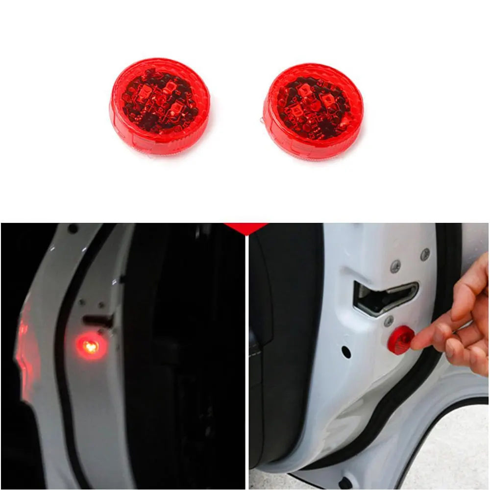 

1Pair Car Door Warning Light LED Decorative Light Wireless Anti-Tailing Strobe Light Open The Door Anti-Collision Sensor