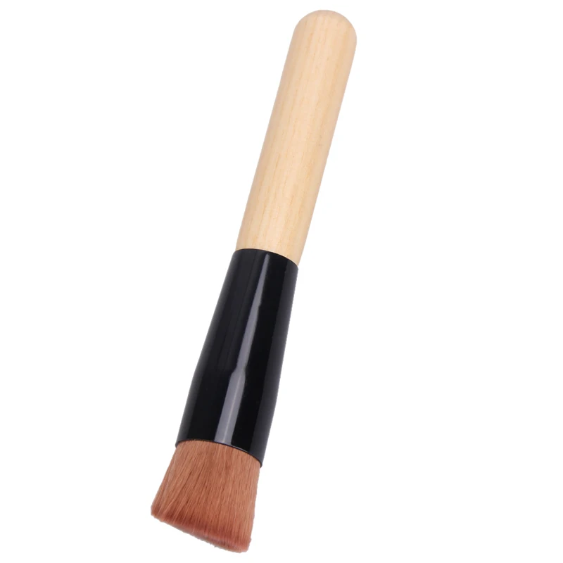 

1Pcs Professional Soft Fiber Flat Top Multifunction Makeup Brush Bamboo Foundation Powder Angled Base Brush Tools