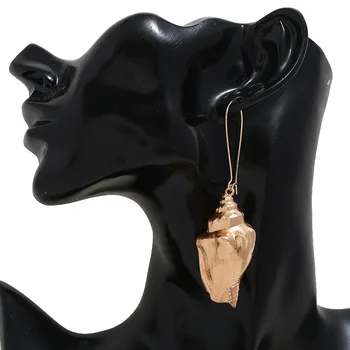 

Liuxsp 3 Pairs of Metallic Gold Creative Big Earrings Fashion Couple Pendant Earrings New Earrings Women Free Shipping