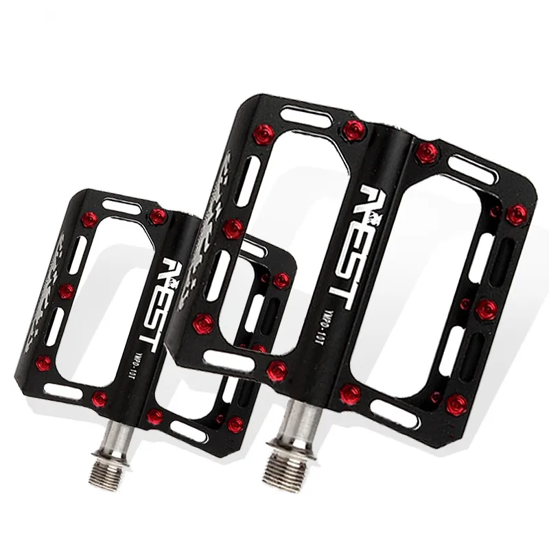 

AEST Ultralight 9/16 "Mtb Bike Pedals Aluminum 7075 CNC Sealed Bearings Titanium Axle Mtb Pedals Bike Accessory 3 Colors