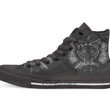 Известные серии Canis высокие парусиновые туфли на плоской подошве повседневные кроссовки унисекс Прямая