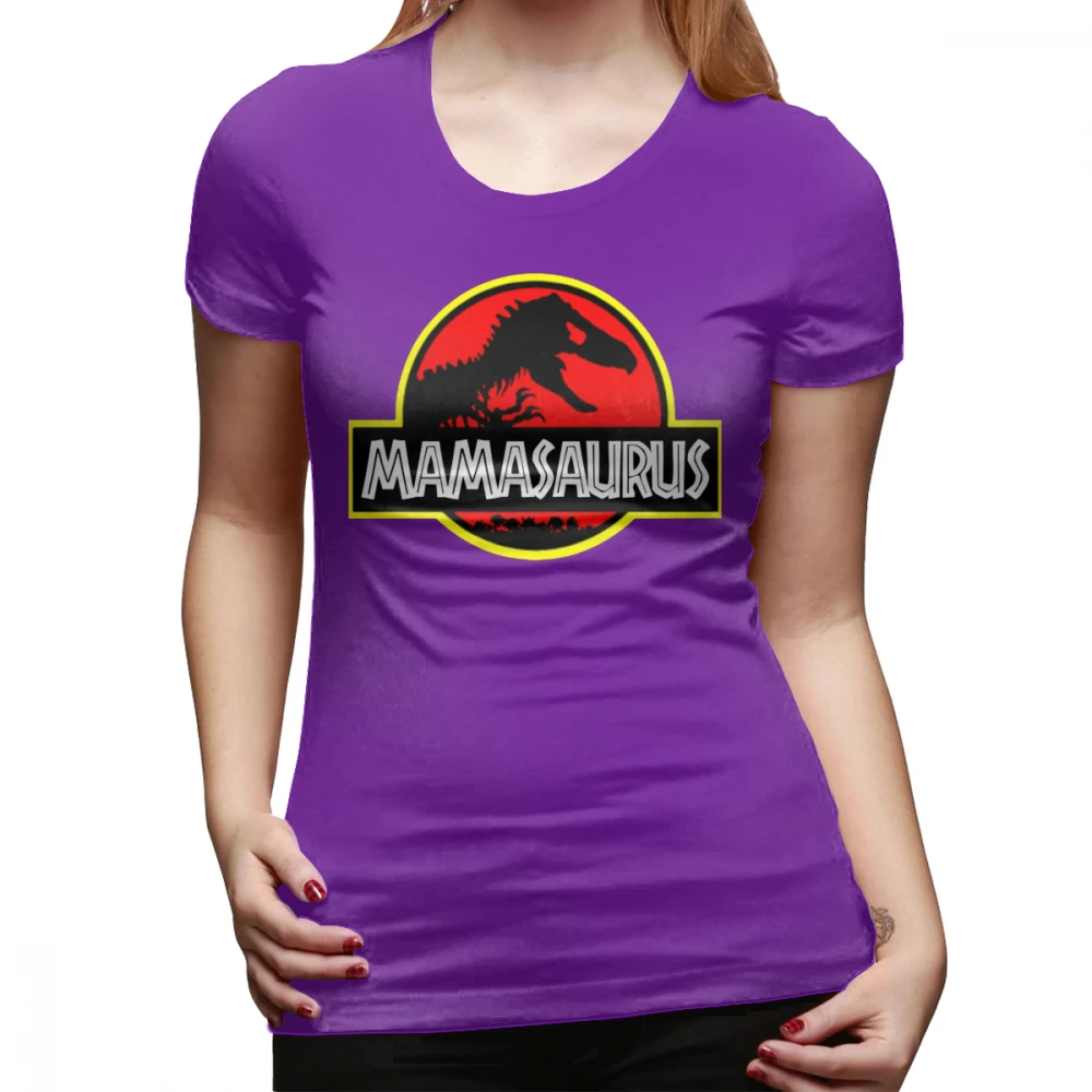 Mamasaurus футболка Mamasaurus Rex подарок на день матери забавная Футболка с принтом с круглым вырезом Женская Футболка Модный большой размер женская футболка - Цвет: Фиолетовый