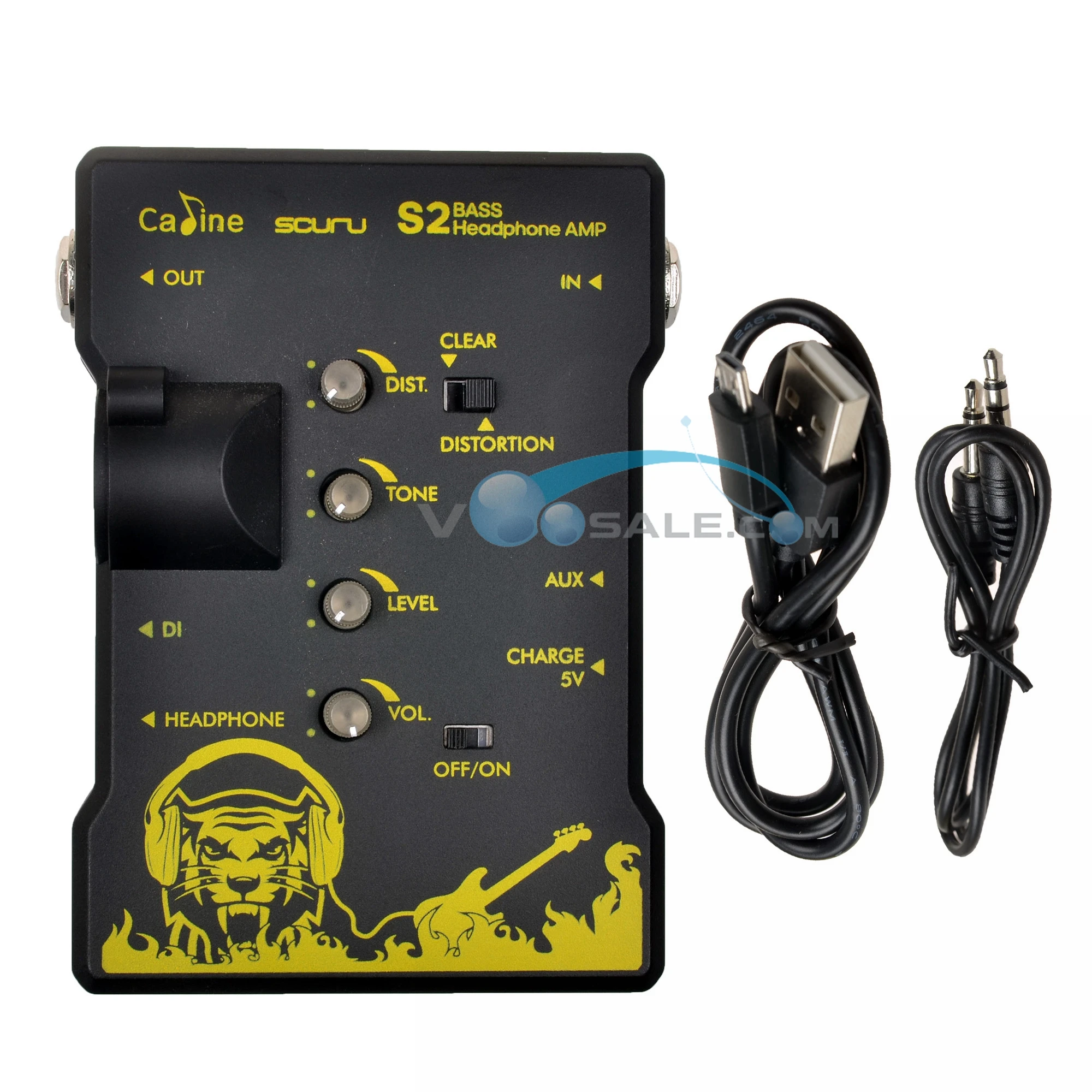 Caline S2 Bass Headphone AMP Guitar Accessories Guitar Parts XLR Output Recharge Headphone Good Quanlity