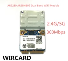Atheros AR9280 AR5BHB92 Dual-Band 2.4 GHz e 5 GHz 802.11a/b/g/n 300Mbp Wireless wi-fi mini-pci-e Cartão
